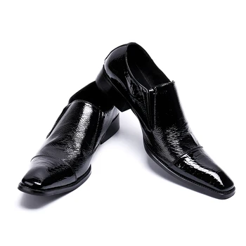 dress Men's Square toe shoes fashion black Bright Surface Oxfords shoes for men slip-on Brand Men Wedding shoes
dress Men's Square toe shoes fashion black Bright Surface Oxfords shoes for men slip-on Brand Men Wedding shoes