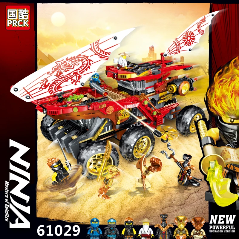New 858pcs Ninja Land Bounty Truck Model Building Blocks Compatible 70677 Ninjagoes Kids Toy Bricks
New 858pcs Ninja Land Bounty Truck Model Building Blocks Compatible 70677 Ninjagoes Kids Toy Bricks