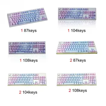 Wired Gaming keyboard Gamer keyboard Decorative Cover 108/104/87 Keys PBT keycaps Rainbow Color Key caps For PC laptop Computer
Wired Gaming keyboard Gamer keyboard Decorative Cover 108/104/87 Keys PBT keycaps Rainbow Color Key caps For PC laptop Computer