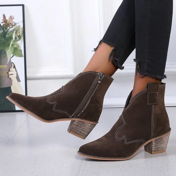 Doratasia New For Dropship Large Size 43 Chunky Heels Ladies Vintage Western Ankle Boots Shoes Women
Doratasia New For Dropship Large Size 43 Chunky Heels Ladies Vintage Western Ankle Boots Shoes Women