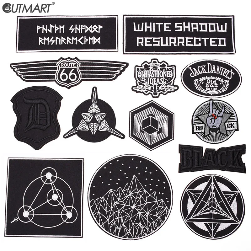 Black Rock Letter Aircraft Patches For Clothes Diy Punk Embroidered Iron On Patches Stripe Applique Stickers For Denim Jacket
Black Rock Letter Aircraft Patches For Clothes Diy Punk Embroidered Iron On Patches Stripe Applique Stickers For Denim Jacket