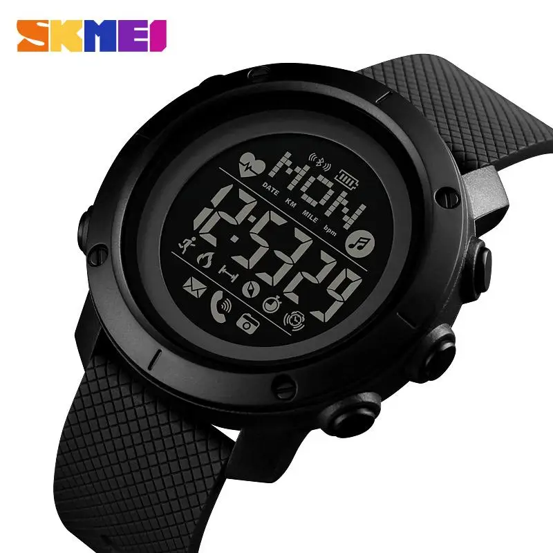 SKMEI Brand Smart Watch Fashion Sport Men Watch Life Waterproof Bluetooth Silicone Chargeing Electronic Compass Reloj Inteligent
SKMEI Brand Smart Watch Fashion Sport Men Watch Life Waterproof Bluetooth Silicone Chargeing Electronic Compass Reloj Inteligent