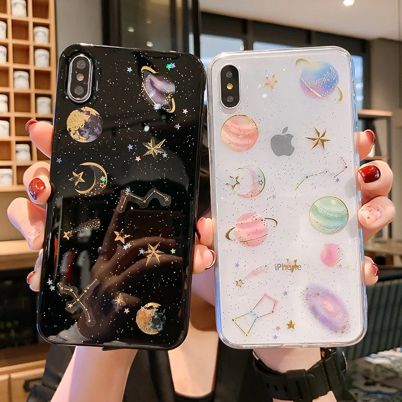 Starry Sky For iPhone X XS XR XS Max 6 6S 7 8 Plus Soft TPU Clear Phone Case Transparent Bling beautiful Back Cover
Starry Sky For iPhone X XS XR XS Max 6 6S 7 8 Plus Soft TPU Clear Phone Case Transparent Bling beautiful Back Cover