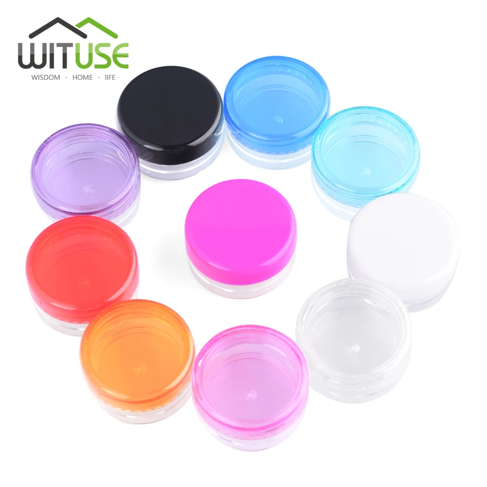 50pcs/lot 3g 5g Colorful Small Empty Cosmetic Refillable Bottles Plastic Eyeshadow Makeup Face Cream Jar Pot Container Bottle
50pcs/lot 3g 5g Colorful Small Empty Cosmetic Refillable Bottles Plastic Eyeshadow Makeup Face Cream Jar Pot Container Bottle