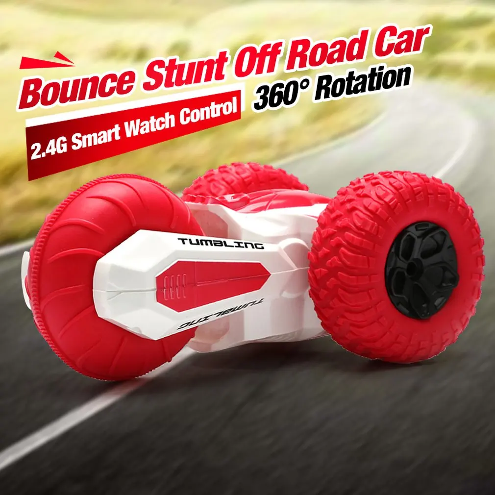 T01/2/3B 2.4G Three-Wheeled Rotating Stunt Car Wireless Watch Remote Control Rolling Car Model Children Electric Toy Gift-Blue
T01/2/3B 2.4G Three-Wheeled Rotating Stunt Car Wireless Watch Remote Control Rolling Car Model Children Electric Toy Gift-Blue