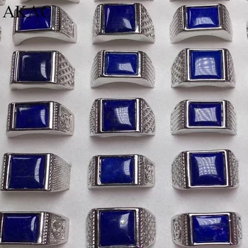 AKAC natural lapis lazuli big size white copper adjustable ring for men ring factory wholesale 
AKAC natural lapis lazuli big size white copper adjustable ring for men ring factory wholesale