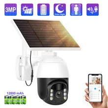 Techage 3MP Wifi PTZ IP Camera Rechargeable Battery Camera with Solar Panel Two Way Audio Smart AI Color Night Outdoor Camera
Techage 3MP Wifi PTZ IP Camera Rechargeable Battery Camera with Solar Panel Two Way Audio Smart AI Color Night Outdoor Camera