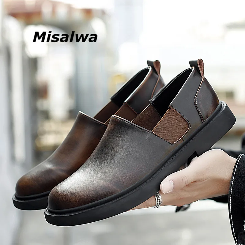 Misalwa Fashion Italian Men Shoes Spring Leather Work Safety Casual Shoes Elegant Boys Oxford Shoes Men Ankle Botas Dropshipping
Misalwa Fashion Italian Men Shoes Spring Leather Work Safety Casual Shoes Elegant Boys Oxford Shoes Men Ankle Botas Dropshipping