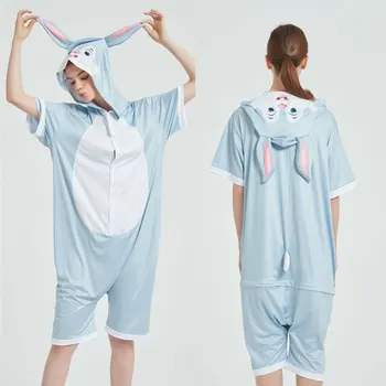 Rabbit Kigurumis For Adult Costume Summmer Onesies Short Sleeve Nightwear Funny Cute Animal Thin Jumpsuit Soft Homewear
Rabbit Kigurumis For Adult Costume Summmer Onesies Short Sleeve Nightwear Funny Cute Animal Thin Jumpsuit Soft Homewear