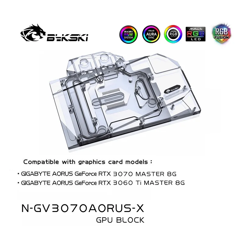 Bykski N-GV3070AORUS-X PC water cooling Radiator GPU cooler video Graphics Card Water Block for GIGABYTE AORUS RTX3070 3060Ti
Bykski N-GV3070AORUS-X PC water cooling Radiator GPU cooler video Graphics Card Water Block for GIGABYTE AORUS RTX3070 3060Ti