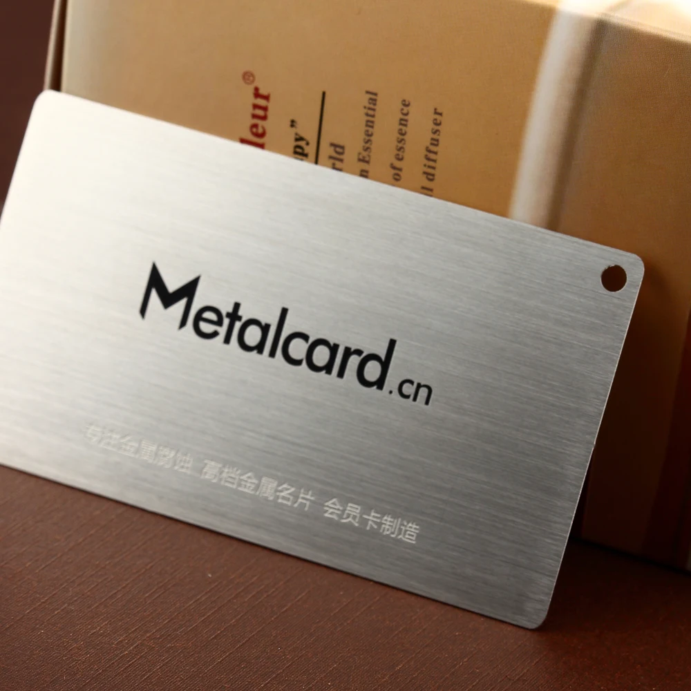Stainless steel business card custom hollow metal callas business card design 