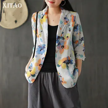 XITAO Digital Printing Plus Size Coat Women Clothes 2020 Spring New Turn Down Collar Match All Vintage Tailored Coat ZLL4852 
XITAO Digital Printing Plus Size Coat Women Clothes 2020 Spring New Turn Down Collar Match All Vintage Tailored Coat ZLL4852
