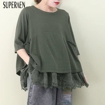 SuperAen New Spring Pullovers Sweaters Women 2020 Korean-style Pluz Sized Ladies Sweater Solid Color Round Collar Knit Tops
SuperAen New Spring Pullovers Sweaters Women 2020 Korean-style Pluz Sized Ladies Sweater Solid Color Round Collar Knit Tops