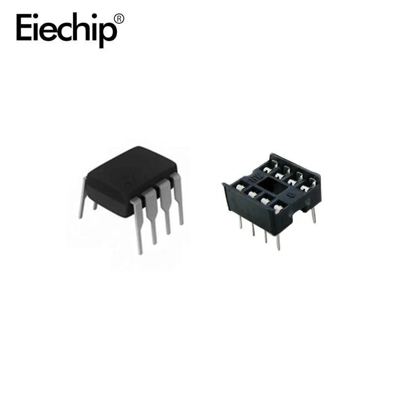 20pcs NE555 IC 555 & 8 Pin DIP Sockets (10 each) ic ne555 and DIP8 diy for arduino starter kit|Интегральные схемы| |