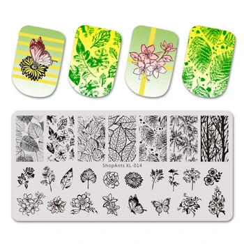 SHOPANTS Nail Stamping Plates Leaf Patterns Natural Plants Leaves Nail Art Stamp Templates Stencil Accessories Tools 6*12cm
SHOPANTS Nail Stamping Plates Leaf Patterns Natural Plants Leaves Nail Art Stamp Templates Stencil Accessories Tools 6*12cm