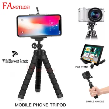 FANGTUOSI Mini Flexible Sponge Tripod Handheld Monopod with Wireless Bluetooth Remote Control For iPhone Samsung and mini Camera
FANGTUOSI Mini Flexible Sponge Tripod Handheld Monopod with Wireless Bluetooth Remote Control For iPhone Samsung and mini Camera