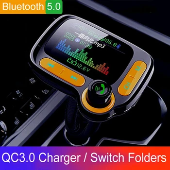 JINSERTA 64GB TF USB Music In-Car MP3 player Handsfree Bluetooth 5.0 FM Transmitter QC3.0 Quick Charger 3.5mm AUX audio receiver
JINSERTA 64GB TF USB Music In-Car MP3 player Handsfree Bluetooth 5.0 FM Transmitter QC3.0 Quick Charger 3.5mm AUX audio receiver