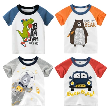 Unisex Baby Summer Clothes Boys Cute Cartoon Tops 2T-7T Children Printed Animal Tops Soft Cotton Short Sleeevd Casual T-shirts
Unisex Baby Summer Clothes Boys Cute Cartoon Tops 2T-7T Children Printed Animal Tops Soft Cotton Short Sleeevd Casual T-shirts