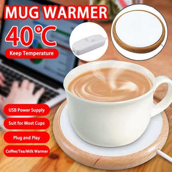 Wooden Coasters For Mug Up to 40℃ USB Electric Cup Mug Wooden Cup Pad Warmer Heater Pad Thermos Coffee Tea Milk Drink Kitchen
Wooden Coasters For Mug Up to 40℃ USB Electric Cup Mug Wooden Cup Pad Warmer Heater Pad Thermos Coffee Tea Milk Drink Kitchen