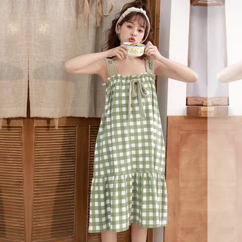 New Spring and Summer Cotton Nightgown Women's Loose Thin Leisure Short Sleeves Pajamas Dress Girl's Tops
New Spring and Summer Cotton Nightgown Women's Loose Thin Leisure Short Sleeves Pajamas Dress Girl's Tops