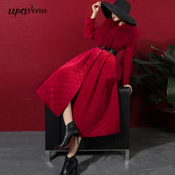 UpAvonu 2020 Spring New Fashion Women Coat Red Velvet Jacket Sexy V Fur Collar Long Sleeve Belt A Line Jacket Vestidos
UpAvonu 2020 Spring New Fashion Women Coat Red Velvet Jacket Sexy V Fur Collar Long Sleeve Belt A Line Jacket Vestidos
