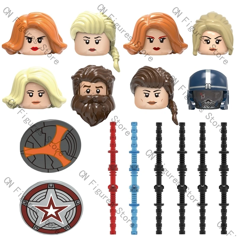 2021 Famous Hero Movie Anime Character Natasha Building Blocks Figure Head Weapon Accessories Toys For Children Gift X0272 X0289
2021 Famous Hero Movie Anime Character Natasha Building Blocks Figure Head Weapon Accessories Toys For Children Gift X0272 X0289