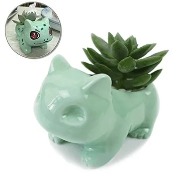 Kawaii Ceramic Flowerpot Bulbasaur Succulent Planter Cute Green Plants Flower Pot with Hole for Dropshipping
Kawaii Ceramic Flowerpot Bulbasaur Succulent Planter Cute Green Plants Flower Pot with Hole for Dropshipping