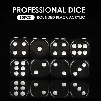 KTV Acrylic Rounded Dice Dice Rolling Black Amusing 10pcs Gambling Dice Stimulating Devil Game Party 12mm Club Bar
KTV Acrylic Rounded Dice Dice Rolling Black Amusing 10pcs Gambling Dice Stimulating Devil Game Party 12mm Club Bar