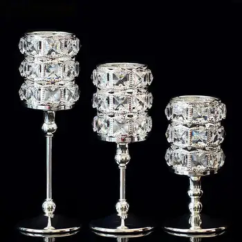 Crystal Candlestick Luxury Silver Wedding Candle Holder Glass Golden Candle Holder Home Dinning TWedding Centerpieces 1657269
Crystal Candlestick Luxury Silver Wedding Candle Holder Glass Golden Candle Holder Home Dinning TWedding Centerpieces 1657269