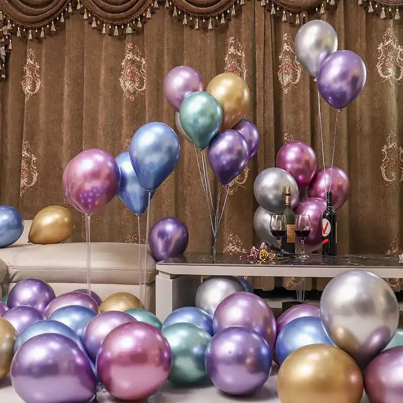1/10Pcs 12 Inch Colorful Balloons Metallic Chrome Metal Ball Latex Balloon Happy Birthday Decoration Party Wedding Decor
1/10Pcs 12 Inch Colorful Balloons Metallic Chrome Metal Ball Latex Balloon Happy Birthday Decoration Party Wedding Decor