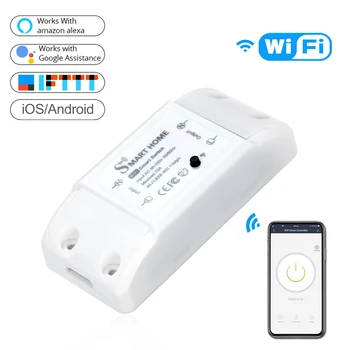 Basic Smart Remote Control Wifi Switch Work with Alexa Google Assistant Smart Life App DIY Your Home via Smart Phone No Hub Set
Basic Smart Remote Control Wifi Switch Work with Alexa Google Assistant Smart Life App DIY Your Home via Smart Phone No Hub Set
