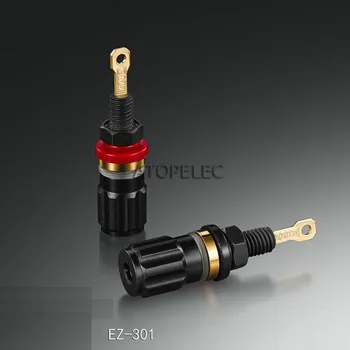 2pcs EIZZ 24K Gold Plated Red Copper Speaker AMP Binding Post HiFi Banana Jack Connector Terminal Socket Panel Chassis Mount
2pcs EIZZ 24K Gold Plated Red Copper Speaker AMP Binding Post HiFi Banana Jack Connector Terminal Socket Panel Chassis Mount