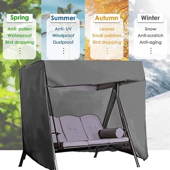 Patio Swing Cover 3 Seater Waterproof Porch Swing Cover Hammock Replacement Cover Durable UV Resistant Protector
Patio Swing Cover 3 Seater Waterproof Porch Swing Cover Hammock Replacement Cover Durable UV Resistant Protector