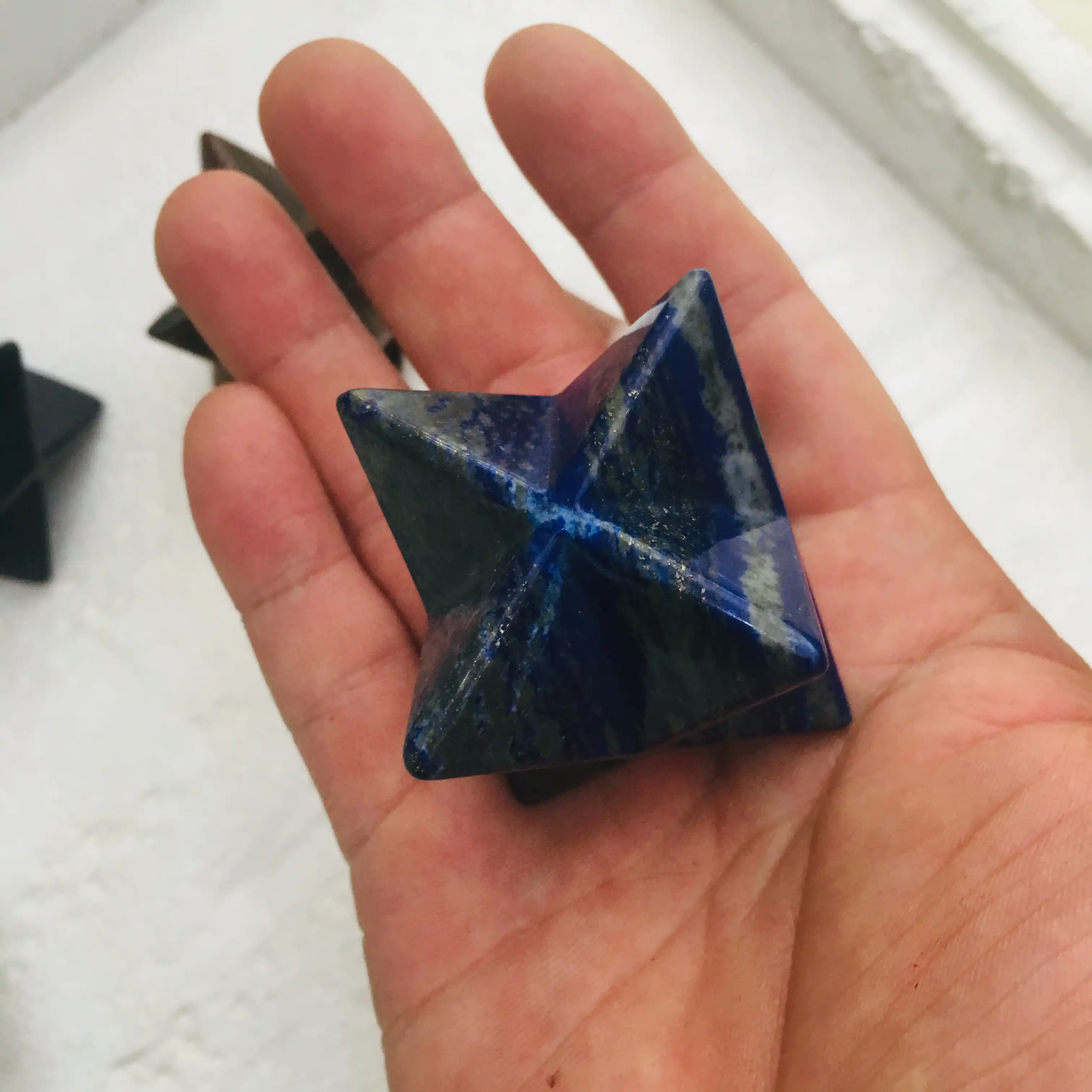 4cm beautiful polished transparent crystal clear