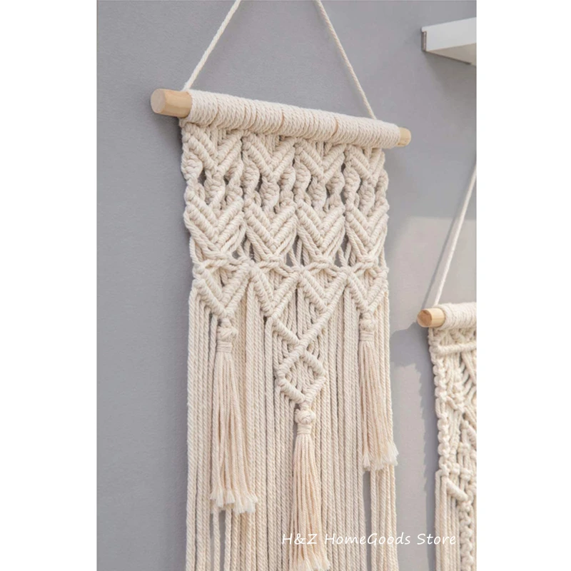 Trending Boho Macrame - Handwoven Cotton Wall Tapestry for Modern Living & Dorm Style 4 He3cefb6b89574dab9a6a3ee72f10f08ea