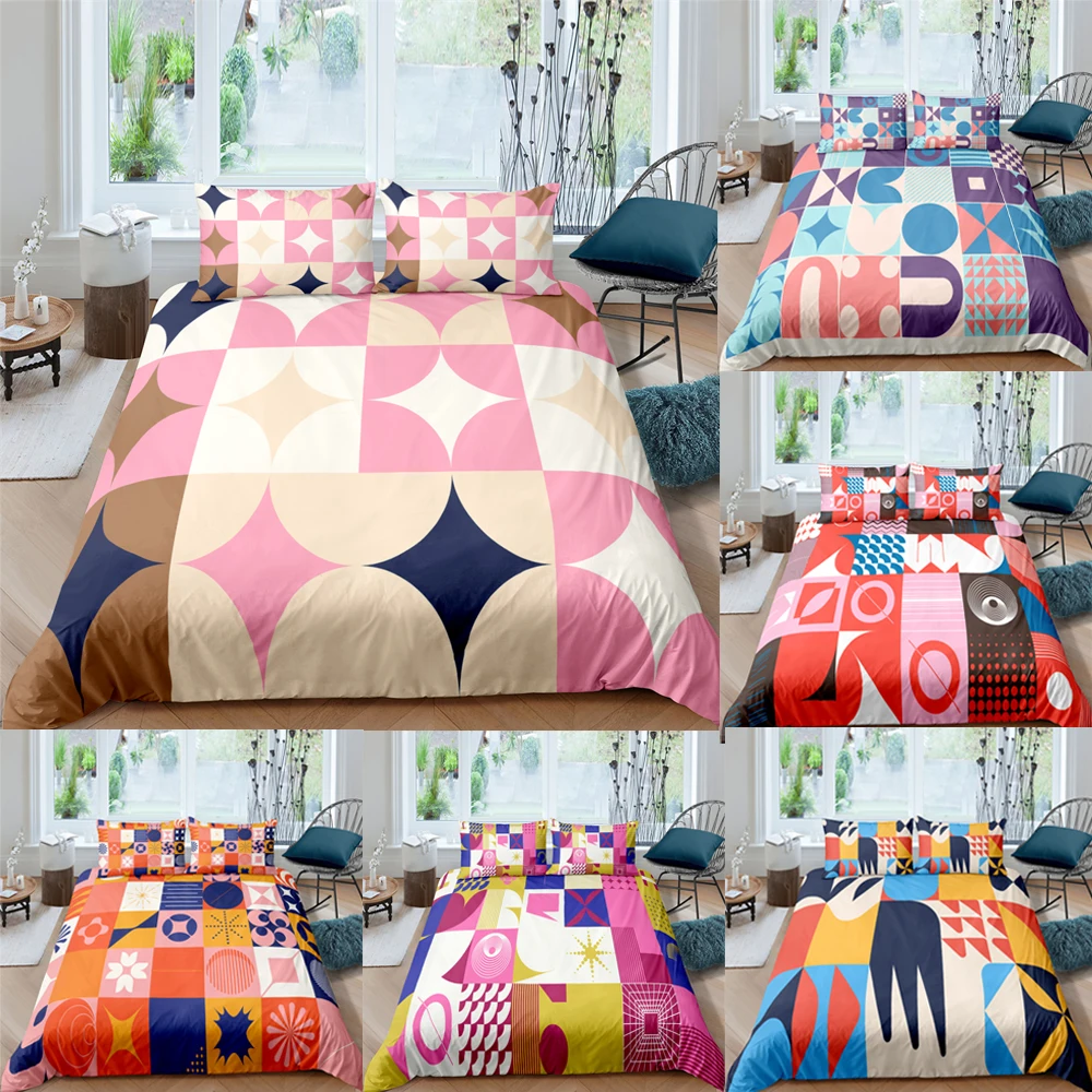 Modern Bohemia 3D Geometric Abstract Lines Printing Bed Set 2/3pcs Duvet Cover With Pillowcase Full Queen Size
Modern Bohemia 3D Geometric Abstract Lines Printing Bed Set 2/3pcs Duvet Cover With Pillowcase Full Queen Size