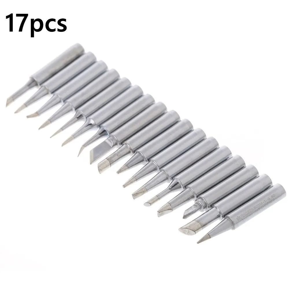 17pcs Soldering Iron Tips Kit For HAKKO 936 YIHUA Soldering Station Lead-Free Soldering Iron Tip 900M-T Parts
17pcs Soldering Iron Tips Kit For HAKKO 936 YIHUA Soldering Station Lead-Free Soldering Iron Tip 900M-T Parts