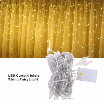 2020 4M 96LED Christmas Curtain Icicle String Fairy Light 8 Modes Drooping Lamp for Christmas Wedding Party Decoration 
2020 4M 96LED Christmas Curtain Icicle String Fairy Light 8 Modes Drooping Lamp for Christmas Wedding Party Decoration