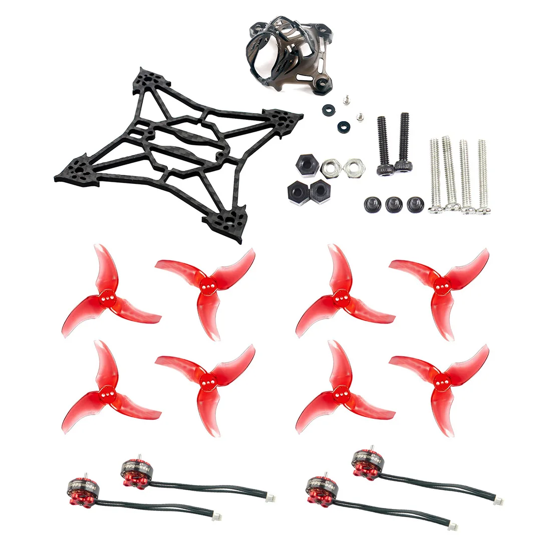 Happymodel Larva X FPV Racing Drone Accessory Kit Replacement Parts with Frame EX1103 7000kv Motors Canopy 2.5inch Props Parts
Happymodel Larva X FPV Racing Drone Accessory Kit Replacement Parts with Frame EX1103 7000kv Motors Canopy 2.5inch Props Parts