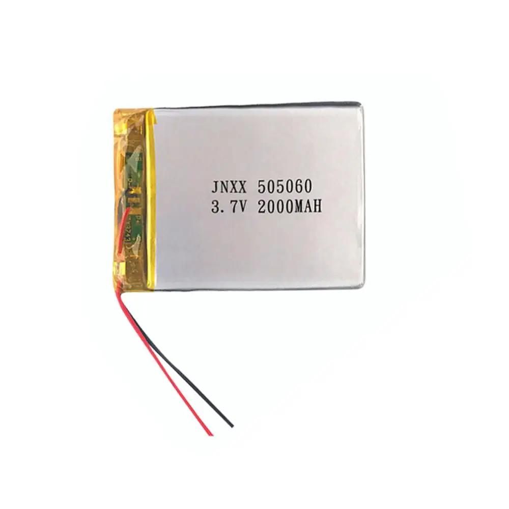 3.7V 1800MAH Polymer Lithium Battery 505060 Li-Polymer Li-Po Li Ion Rechargeable Battery for speaker, powerbank, Facemaster
3.7V 1800MAH Polymer Lithium Battery 505060 Li-Polymer Li-Po Li Ion Rechargeable Battery for speaker, powerbank, Facemaster