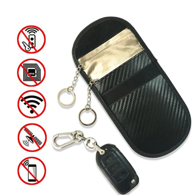 Remote Keys RFID Electromagnetic Shielding Bags Faraday Keyless Entry Car Key Pouch Case FOB Signal Blocker Protector BAG1030
Remote Keys RFID Electromagnetic Shielding Bags Faraday Keyless Entry Car Key Pouch Case FOB Signal Blocker Protector BAG1030