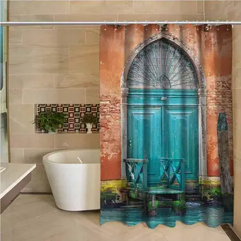 Venice Professional Shower Curtain Ancient Building with Antique Door Entrance City on Water Historical Urban Decorative
Venice Professional Shower Curtain Ancient Building with Antique Door Entrance City on Water Historical Urban Decorative