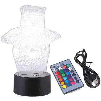 1pc 3D LED Night Light Colorful Remote Control Visual Night Lamp Desk Lamp For Home (Football Hats Black Base + Remote Control)
1pc 3D LED Night Light Colorful Remote Control Visual Night Lamp Desk Lamp For Home (Football Hats Black Base + Remote Control)