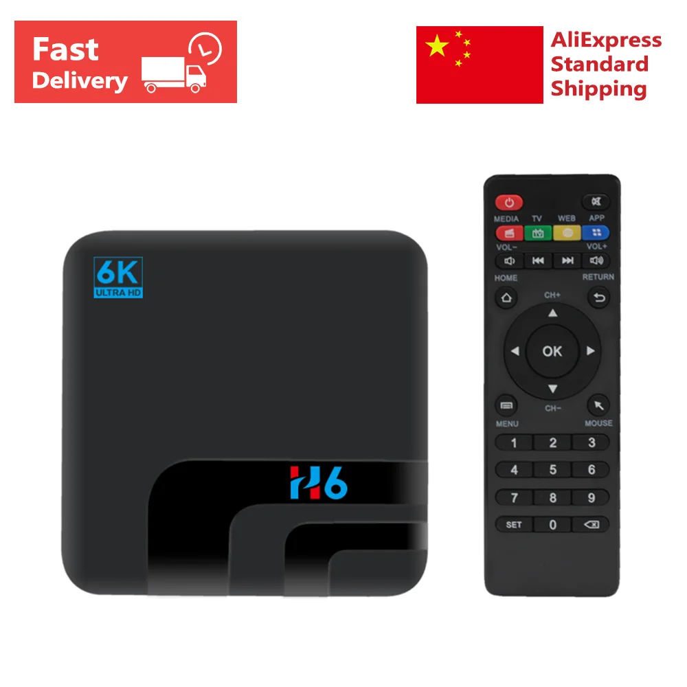 TV BOX H6 Android 9.0 4GB 32GB 6K SMART TV BOX Set top box WiFi 2.4G/5G Media Player
TV BOX H6 Android 9.0 4GB 32GB 6K SMART TV BOX Set top box WiFi 2.4G/5G Media Player