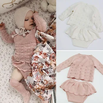 EnkeliBB Beautiful Baby Girl Knitted Sets Autumn Winter Baby Girl Pink White Knit Sweaters and Bloomers Outfit 
EnkeliBB Beautiful Baby Girl Knitted Sets Autumn Winter Baby Girl Pink White Knit Sweaters and Bloomers Outfit
