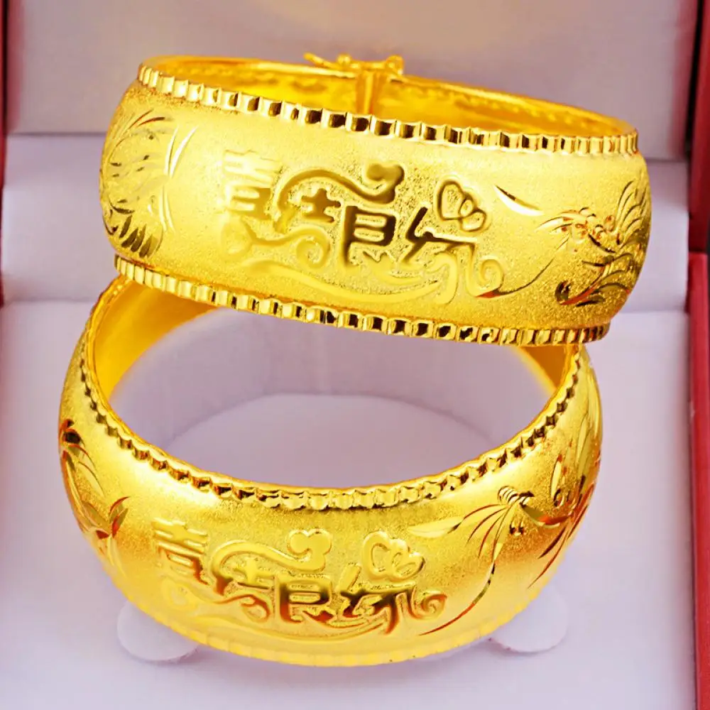 HOYON Thin Gold Bracelet Plated Thousand Pure Gold 999 Gold Bracelet Dowry Wedding Gold Ornaments Wedding Gift Women 25*56MM
HOYON Thin Gold Bracelet Plated Thousand Pure Gold 999 Gold Bracelet Dowry Wedding Gold Ornaments Wedding Gift Women 25*56MM