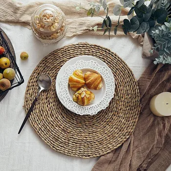 4Pcs Cattail Straw Round Woven Placemats for Dining Table, Rattan Table Mats, Natural Straw Mat Braided, Weave Placemats Handmad
4Pcs Cattail Straw Round Woven Placemats for Dining Table, Rattan Table Mats, Natural Straw Mat Braided, Weave Placemats Handmad