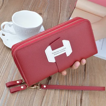 MONNET CAUTHY 2020 New Long Wallets Large Capacity Multi-card Slot Two Zipper Purse Practical PU Fashion Red Green Purple Wallet
MONNET CAUTHY 2020 New Long Wallets Large Capacity Multi-card Slot Two Zipper Purse Practical PU Fashion Red Green Purple Wallet