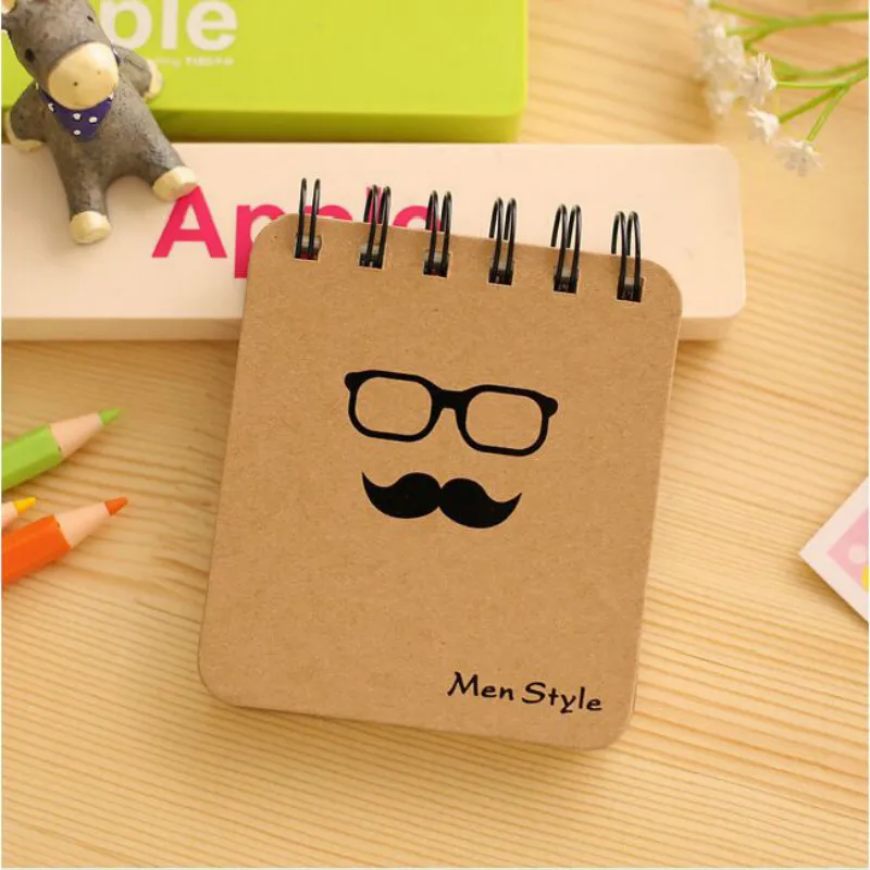 Glasses beard creative cartoon beard Mr. notebook coil this series portable notebook
Glasses beard creative cartoon beard Mr. notebook coil this series portable notebook