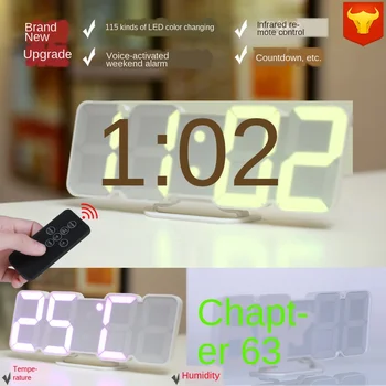 Full Color 3DLED Digital Clock Remote Control the Temperature Alarm Voice Variable 115 Colors Wall Three-Dimensional Wall Clock
Full Color 3DLED Digital Clock Remote Control the Temperature Alarm Voice Variable 115 Colors Wall Three-Dimensional Wall Clock